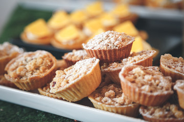 Sweets pastries background