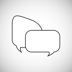 Communication design. bubble icon. Colorful design , vector