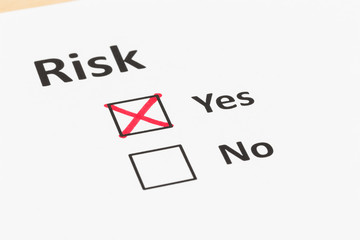 Risk assessment check box
