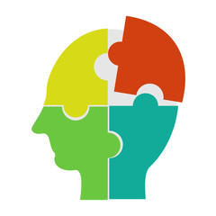 Making a solution concept. Human learning, human brainstorming, or human thinking concept illustration.
