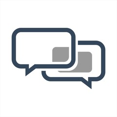 Fototapeta premium Chat vector logo icon