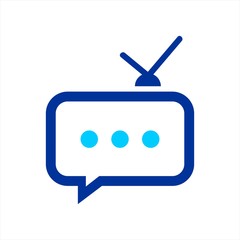 Chat vector logo icon