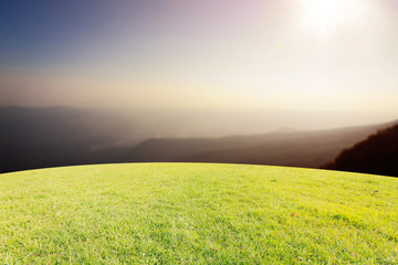 The landscap background retouch vintage style in nature