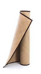 Hand made mat on white