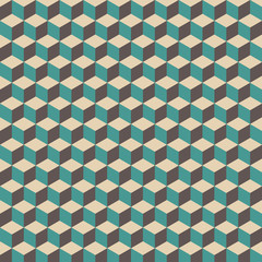 retro cube pattern
