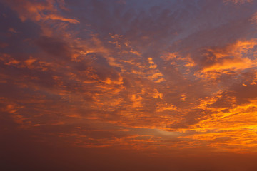 Obraz premium Clouds and sky at sunset