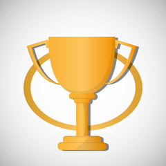 Champion design. winner icon. Colorful illustration , vector