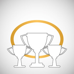 Champion design. winner icon. Colorful illustration , vector