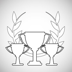 Champion design. winner icon. Colorful illustration , vector