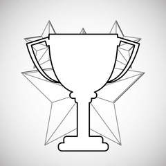 Champion design. winner icon. Colorful illustration , vector