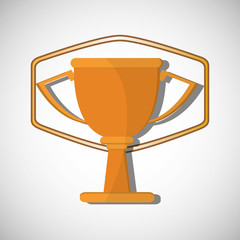 Champion design. winner icon. Colorful illustration , vector