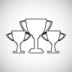 Champion design. winner icon. Colorful illustration , vector