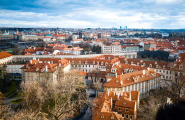 Fototapeta na wymiar Old Town ancient architecture in Prague, Czech Republic