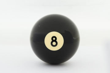  pool balls isolated on white
