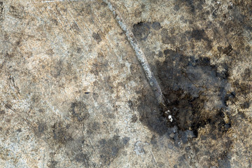 Stain on old cement texture