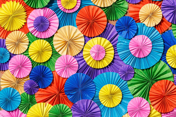Background colorful paper folded