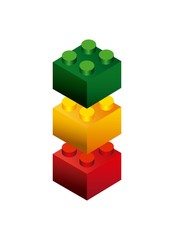 Obraz premium blocks to build design