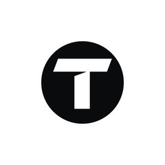 T initial logo