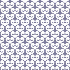 Seamless monochrome pattern with swirls