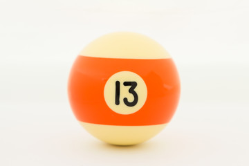  pool balls isolated on white