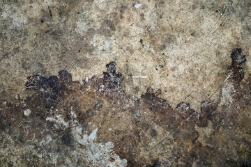 Stain on old cement texture