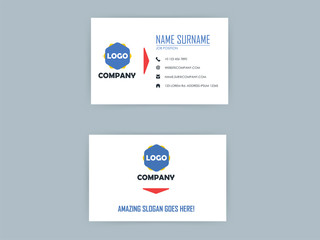 Fototapeta premium beautiful graphic design of business card in light color vector