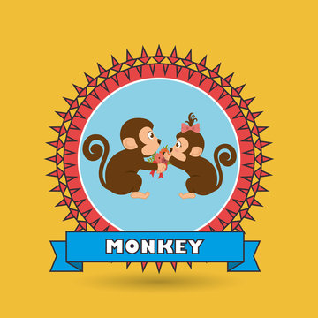 cute monkey design 