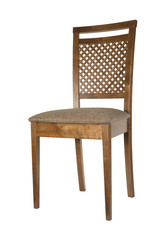 Wooden kitchen chair with fabric