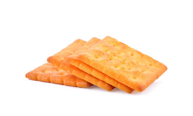 Cracker isolated on white background