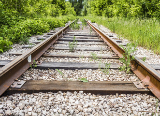 Fototapeta premium Old abandoned railway