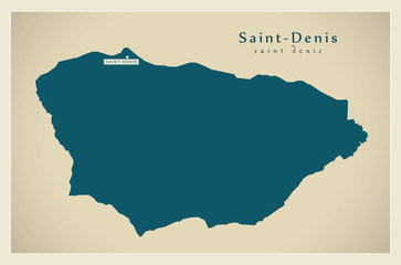 Modern Map - Saint-Denis FR