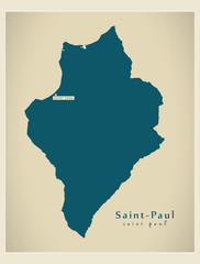 Modern Map - Saint-Paul FR