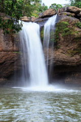 Fototapeta na wymiar Haew suwat waterfall, khao yai national park, Thailand