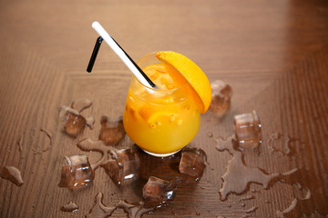 Fresh orange cocktail