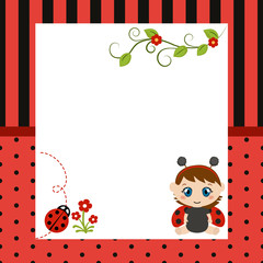 Happy baby with large sheet of paper