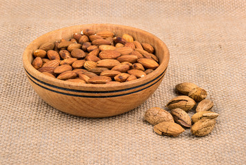 Almonds in a bowl