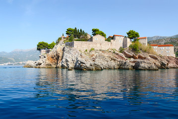 Fototapeta na wymiar St. Stephen's Island, Montenegro