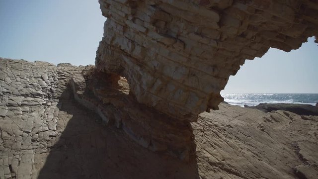 Zoom through Spooners Cove Arch