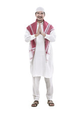 Young muslim man smiling