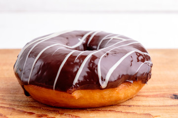 donut with chocolate frosting