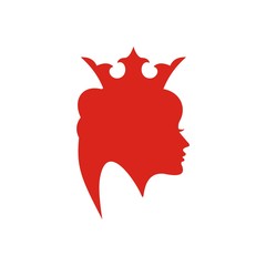 design logo crown majestic princess kingdom design