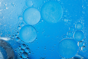air bubbles  on blue backgrounds