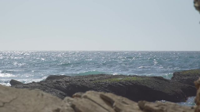 Reverse zoom through Spooners Cove Arch