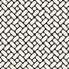 Vector Seamless Hand Drawn Rectangles Geometric Pavement Pattern