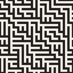 Vector Seamless Geometric Maze Pattern