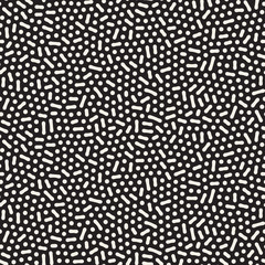 Vector Seamless Black And White Jumble Organic Lines Pattern