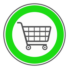 Einkaufen Erlaubt Schild