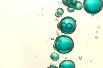 Blue air bubbles