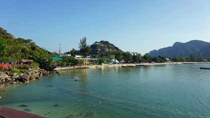 sunset over ko phi phi