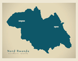 Modern Map - Nord Rwanda RW